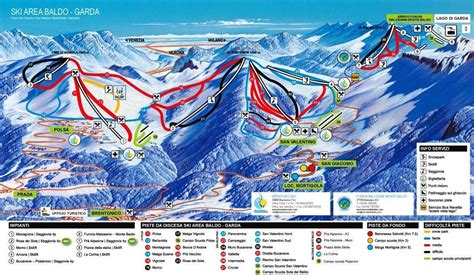 mappa piste da sci monte baldo prada|Skimap con piste e impianti del comprensorio Malcesine .